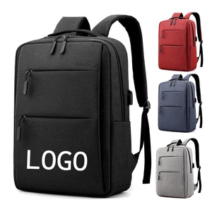 Custom Logo Unisex <b>Laptop</b> <b>Backpack</b> with USB Waterproof Zipper Closure-Business Style Large Capacity for School Travel & Leisure - Product Image 1