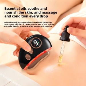 EMS Microcurrent Scraping, Hot Compress & Massage Instrument - Red Light Heating Vibration <b>Massager</b> for Meridian Dredging - Product Image 4