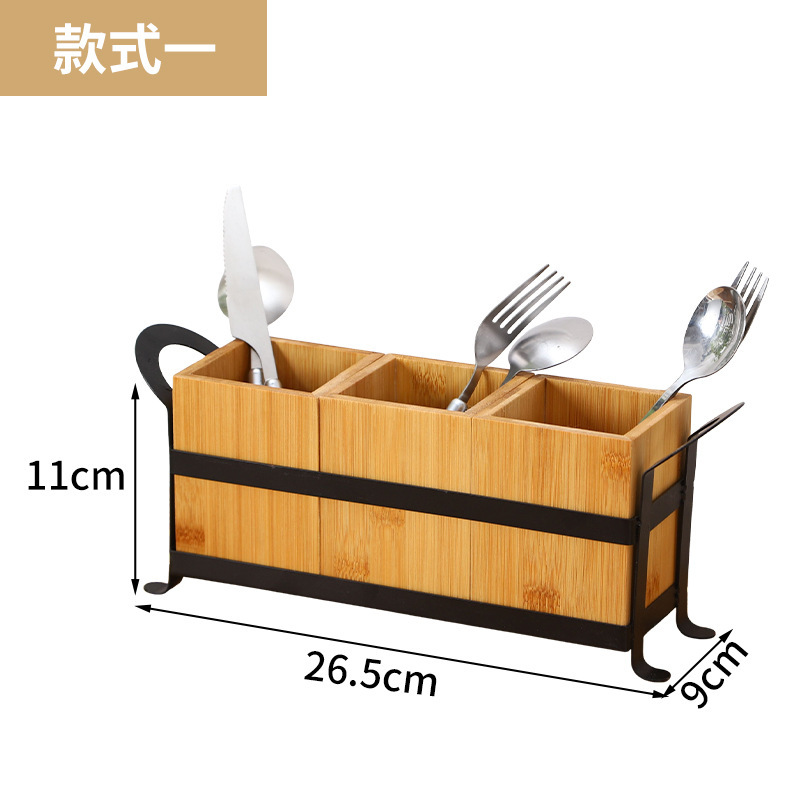 Bambou et bois simple rangée
