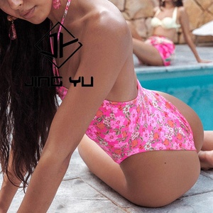 Maillot de bain une pièce en nylon recyclé personnalisé, imprimé bohème, de haute qualité, avec bretelles latérales, OEM - Product Image 6