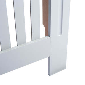 Cache-radiateur moderne en MDF laqué de taille moyenne avec panneau miroir pour salon, chambre et salle à manger - Product Image 5