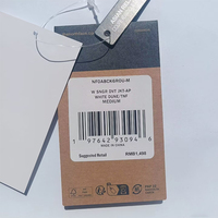 Étiquettes de vêtements RFID UHF 860-960 MHz ISO18000-6C, autocollants PET étanches avec portée de lecture de 1 à 8 m pour la gestion des vêtements