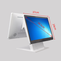 Nouvelle solution POS tactile à 10 points de 15,6 pouces, écran tactile capacitif double écran avec interface USB et série