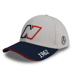 Custom Puff bordado logo Gorras 3D elevado de dos tonos sombreros bordados Sandwich Brim Nany Blue Gorras de béisbol - Product Image 3