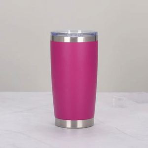 Multi Color Tumbler Set 20Oz Pink Black <b>Hot</b> Pink Purple Red Yellow Green Turquoise White Metal Tumbler ASM25 - Product Image 5