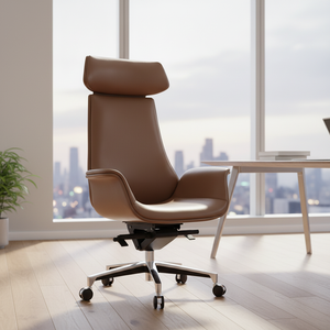 Nuovo Modello <span class=keywords><strong>di</strong></span> <span class=keywords><strong>Sedia</strong></span> da <span class=keywords><strong>Ufficio</strong></span> Ergonomica in Vera Pelle con Schienale Alto per Casa e <span class=keywords><strong>Ufficio</strong></span> - Product Image 2