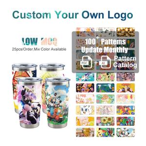 Mug de voyage personnalisé de 20 oz avec revêtement en poudre, double paroi en acier inoxydable, mug de voyage personnalisé pour le café - Product Image 6