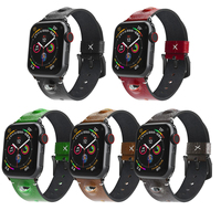 Bracelet de montre en cuir blanc de luxe sur mesure pour Louis Vuitton Apple I Ultra 9 4 Ka