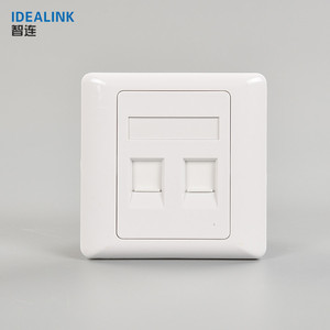<span class=keywords><strong>Rete</strong></span> di comunicazione RJ45 Presa A Muro Face Plate 2 Porta Doppia Faccia Piastra - Product Image 6
