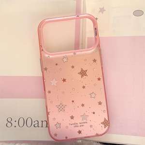 Coque pour iPhone 17 Pro Max, rose laser avec étoiles, grande fenêtre, protection intégrale, antichoc - Product Image 2