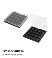 Palette de fard à paupières de plateau intérieur remplaçable du fabricant chinois Boîtes en plastique de correcteur de blush à grilles multiples pour cosmétiques
