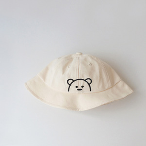 Chapeau bébé printemps et automne Section mince dessin animé mignon ours été bébé Pot chapeau crème <span class=keywords><strong>solaire</strong></span> chapeau de pêche pour enfants - Product Image 6