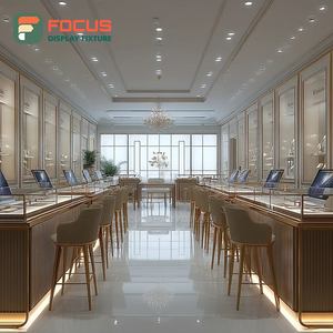 Système de présentation de bijoux de luxe en métal pour comptoir de magasin de marque - Product Image 1