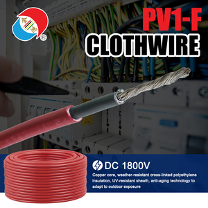 PV1-F cáp năng lượng mặt trời 1000 v-tuv chứng nhận, UV & thời tiết kháng, cho bảng điều khiển quang điện hệ thống dây điện - Product Image 2