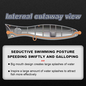 HONOREAL-Leurre de pêche flottant à grande bouche, 175mm, 99g, longue coulée - Product Image 3