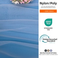 Tissu en maille de nylon 100% respirant et léger blanc 20 g/m² pour robes de soirée et robes à paillettes, tissu en tulle, tissu en dentelle