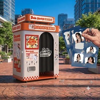 Cabina de Fotos Instantáneas Interactiva DOLA, Impresión Automatizada de Autoservicio, Compatible con Múltiples Dispositivos, Cámaras Réflex, NFC/Wi-Fi, Smartphones