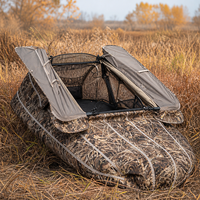 Tente de chasse pliable et imperméable en polyester avec cadre camouflage pour l'observation des oies