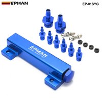 EPMAN Collecteur d'admission en aluminium pour turbo, soupape de décharge, pression de suralimentation, 6 ports 1/8 NPT EP-01SYG