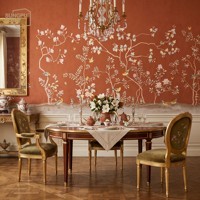 Papier peint mural SUNGPU, branches d'arbre, oiseaux et papillons, papier peint floral botanique, papier peint mural de luxe pour villa, hôtel, mur d'accentuation