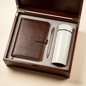 Coffret Cadeau Professionnel Personnalisable – Finition Lisse et Élégante – Ensemble Carnet et Stylo Fait Main avec Impression UV - Product Image 3