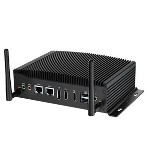 Mini PC de bureau sans ventilateur H6-I5-8260U 4 cœurs I5 DDR4 SSD Prise US/EU/UK/AU Utilisation industrielle 2 ports LAN RJ45 COM Nouveau H6-I5-8260U H6-I - Product Image 3