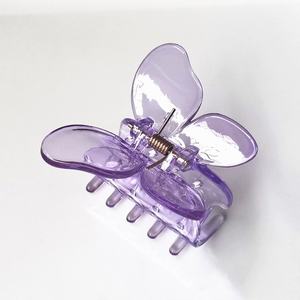 Tiktok, superventas, pinzas para el pelo de mariposa de plástico, 5cm, transparente, colorido, elegante, mariposa, accesorios para el cabello para niñas - Product Image 5