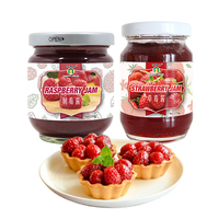 JOLION OEM Brand Super Quality BRC Halal Haccp Glass Jar Natural Fruit Jam Manufacturing Bulk Strawberry Jam and Blueberry Jam