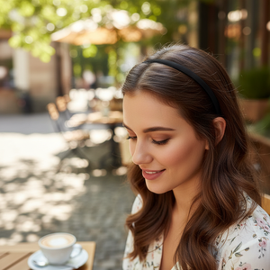 Vendita calda stile coreano di lusso cristallo fiori di pizzo cerchi di tendenza moda donna accessori all'ingrosso - Product Image 3