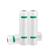 Rouleau sous vide en relief de 20*500cm pour stockage congelé Rouleaux PA/PE de sacs pour sceller sous vide les aliments Rouleaux sous vide en plastique transparent