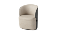 Fauteuil lounge moderne rembourré ATWOKA, fauteuil individuel pour salle d'attente de bureau