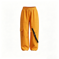 Pantalon cargo ample de couleur néon pour enfants, tenue de danse hip-hop avec taille élastique pour les spectacles sur scène