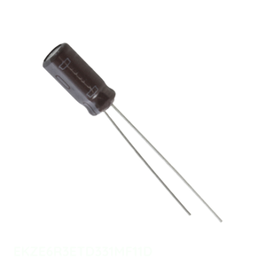 Condensador de Canal de Fabricante 330 uF de Orificio Pasante, Aluminio 330UF 20% 6.3V RADIAL EKZE6R3ETD331MF11D - Product Image 1
