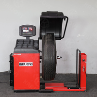 KARJOYS Équilibreuse de pneus robuste de 10 à 28 pouces avec équipement d'alignement des roues à prix d'usine avec équilibreuse de roues de camion de 180 tr/min