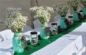 Wedding Hotel Satin Table <strong>Runner</strong> Plain Solid Color Gold Luxury Shiny Smooth Table Cloth <strong>Runner</strong> <strong>for</strong> Banquet Table Decoration - Product Image 4