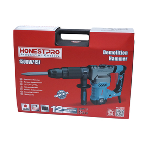 Martillos Perforadores Multifuncionales de Alta Resistencia, <span class=keywords><strong>Martillo</strong></span> Rotatorio Manual SDS Max de 1500W, Precio de Fábrica - Product Image 2