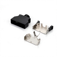 Connecteur mâle 50 broches 12V ABS à souder/type IDC avec capot en plastique et loquet HPCN, prise mâle 50 broches MDR