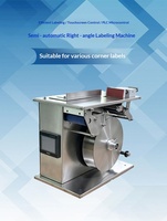 Machine d'étiquetage semi-automatique à 90 degrés pour cartons, étiqueteuse adhésive pour boîtes en papier, scellage à angle droit, utilisation facile