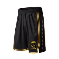 Celana Pendek Basket Retro USA 2025 Ukuran Besar Desain Baru Bordir Nama Tim Dewasa Bahan Mesh Bernapas Cepat Kering Anti-Bakteri