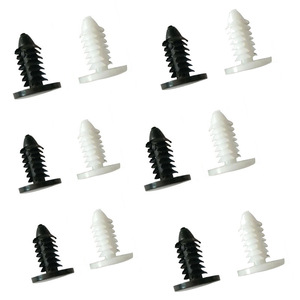 Remaches de nailon A101 de 11 mm x 14 mm, clips con forma de árbol para reparación de techos de automóviles, sujetadores blancos y negros PA66 - Product Image 3