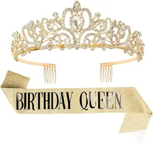 2024 Happy Birthday Decoration Tiara for Women Birthday Tiara for Women Birthday