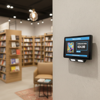 Escáner de Códigos de Barras 1D 2D con Pantalla Táctil de 10.1 Pulgadas, Lector de Códigos QR para Puntos de Venta en Tiendas Minoristas, Autoservicio y Supermercados
