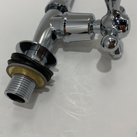 Robinet de cuisine Taizhou moderne et économique, monocommande, eau froide, col long, en zinc chromé, avec cartouche céramique, monotrou