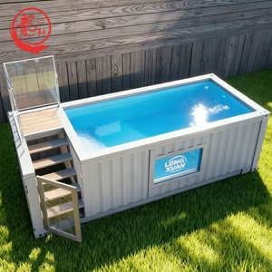 <span class=keywords><strong>Piscine</strong></span> conteneur mobile en fibre de verre, petite, en acrylique transparent, aspect pierre, pour maison, livraison en Australie et en Afrique du Sud, en vente - Product Image 1