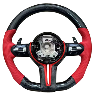 Volant en cuir semi-carbone avec marquage de correction rouge pour BMW M3 M4 <span class=keywords><strong>M5</strong></span> M6 F06 F10 F15 F16 F20 F30 F31 F32 F34 F36 - Product Image 2
