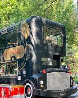 Café mobile sur bus à deux étages personnalisé, design unique, série de stands de vente en plein air