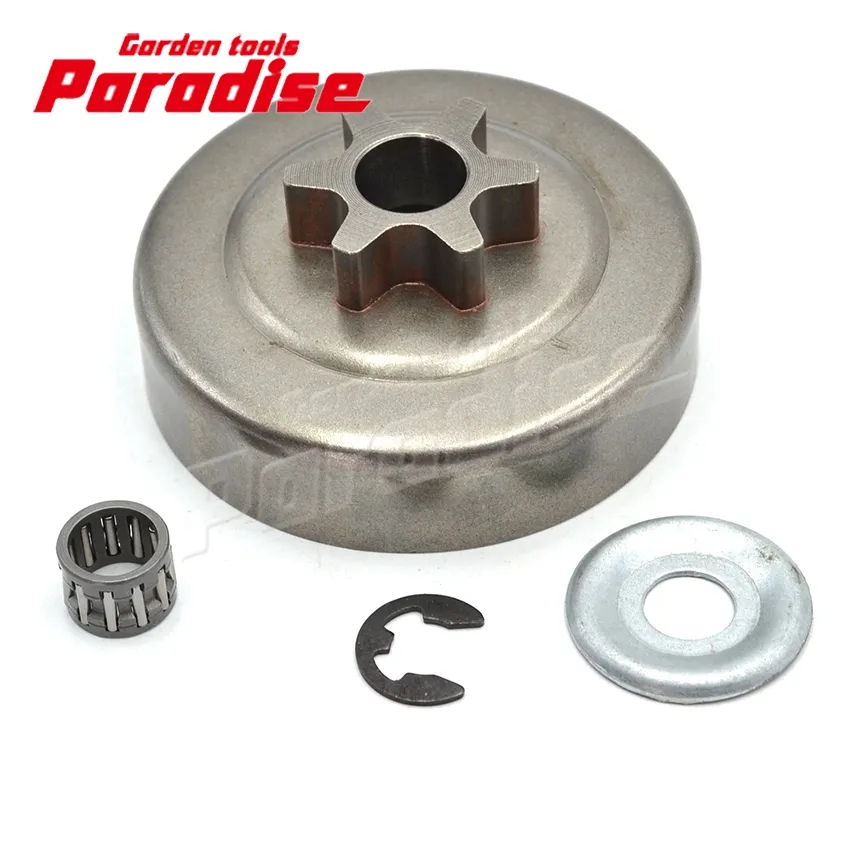 Piñón de cadena de 3/8 "Picco 6T, tambor de embrague, cubierta de embrague con clip electrónico, arandela, Kit de rodamiento de aguja, apto para motosierra Stihl 017 018 MS170 180