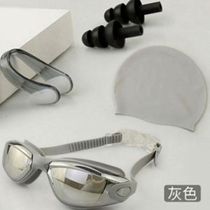 Lunettes de natation professionnelles durables et imperméables, anti-buée, anti-UV, sans fuite, haute transparence, verres sept couleurs, pour adultes hommes - Product Image 4