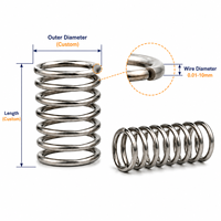 Ressorts de compression industriels sur mesure en acier à haute teneur en carbone, fil de musique de haute précision, durables pour machines lourdes, OEM