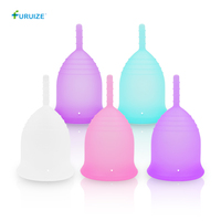 Coupe menstruelle en silicone réutilisable Furuize pour femmes avec stérilisateur, ensemble de coupes menstruelles